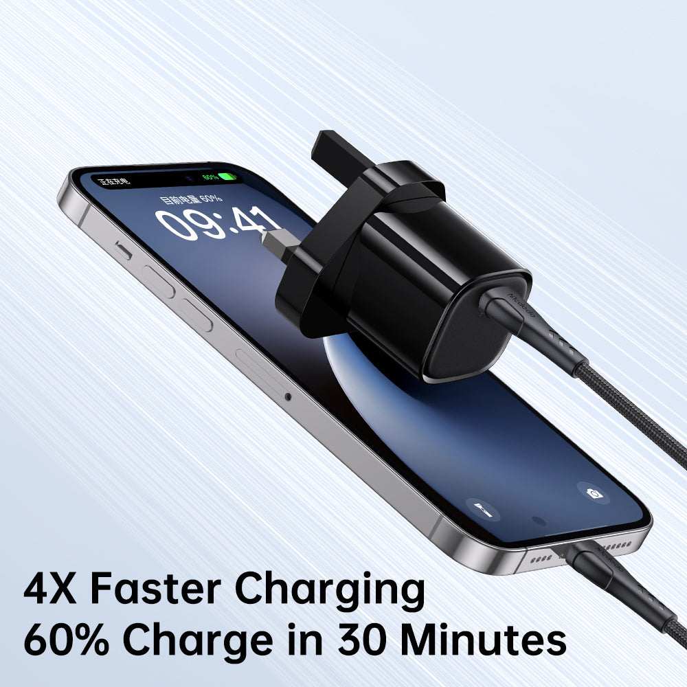 Mcdodo 20W 1A PD Fast Charger (UK) + C to L cable 1.2m