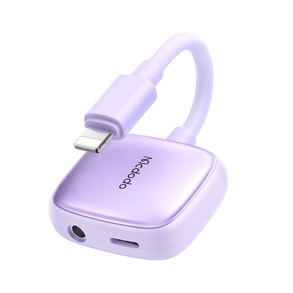 Mcdodo 2 in 1 Lightning to Lightning and DC3.5 Audio Adapter